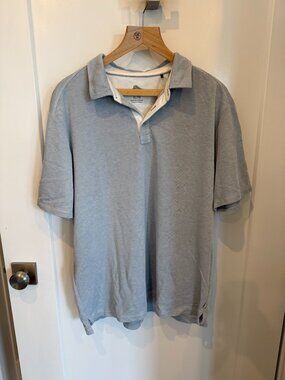 Men's Tommy Bahama XL Silver Polo Short Sleeve
